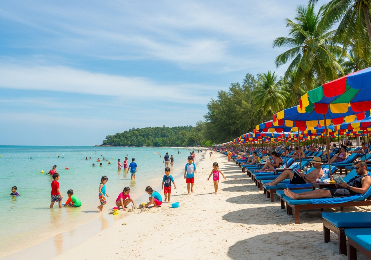 Días de playa en familia en Koh Samui