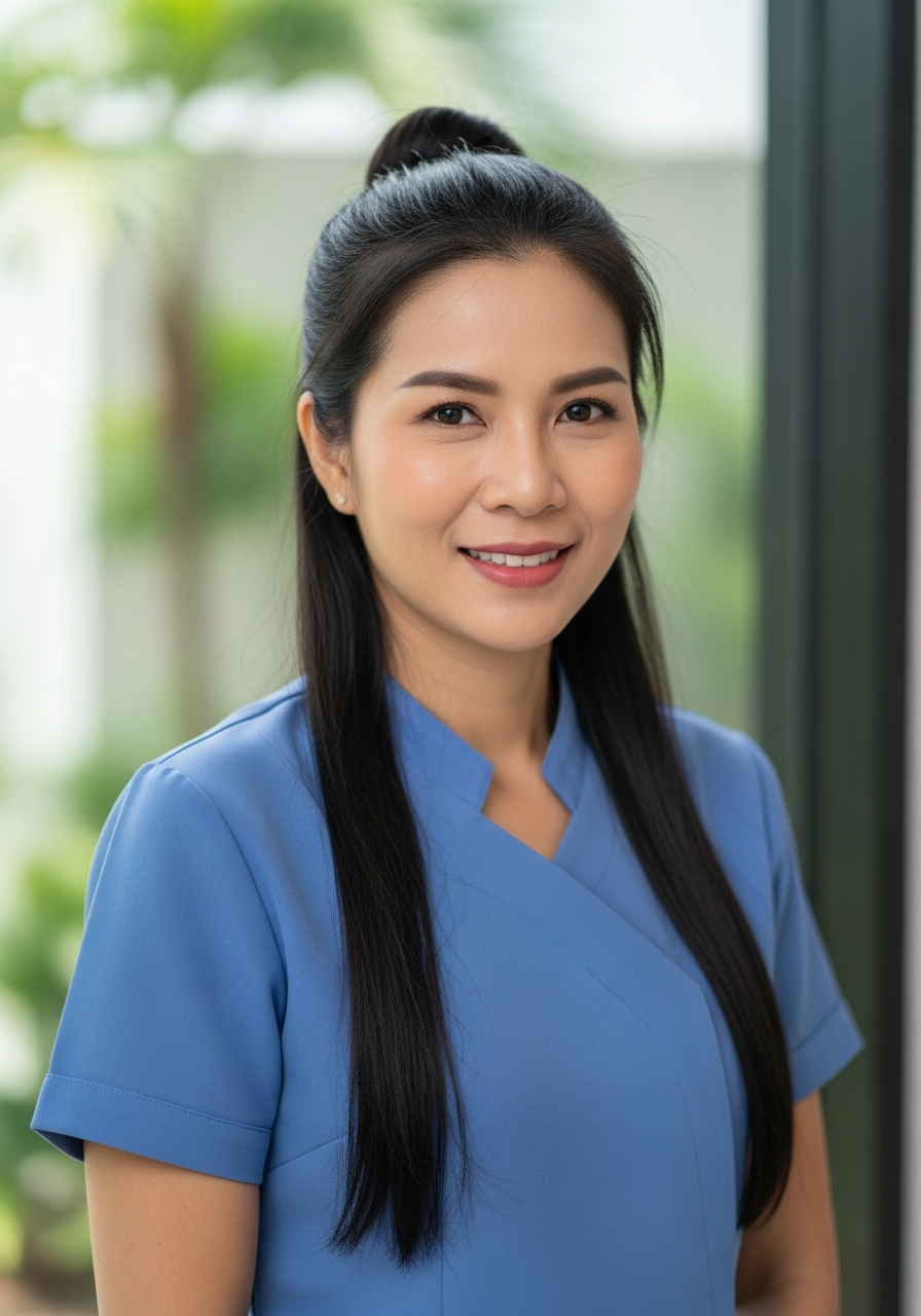 Thai wellness specialist at The Blue Spice Beach SPA, Choeng Mon Beach